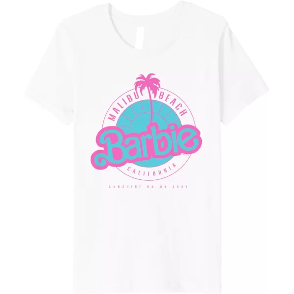 Barbie Malibu Beach California Premium TShirtWhite