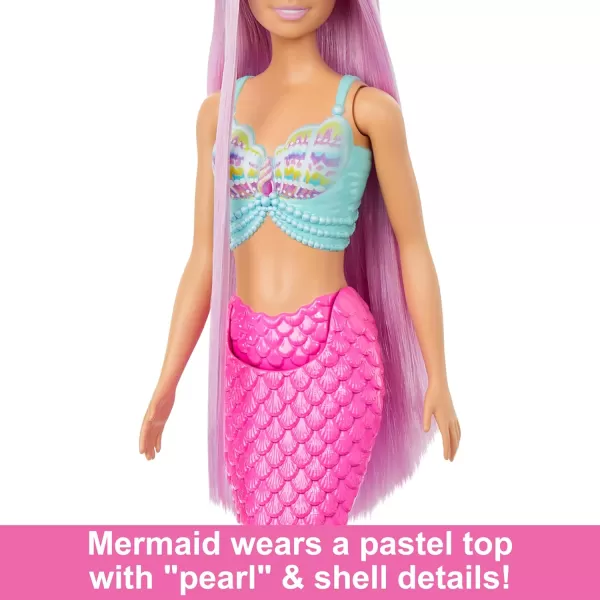 Barbie Mermaid Doll with 7InchLong Pink Fantasy Hair and Colorful Accessories for Styling Play Like Headband and BarrettesMermaid