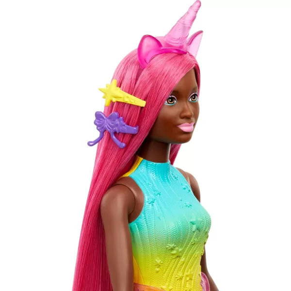 Barbie Mermaid Doll with 7InchLong Pink Fantasy Hair and Colorful Accessories for Styling Play Like Headband and BarrettesUnicorn