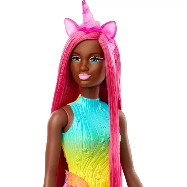 Barbie Mermaid Doll with 7InchLong Pink Fantasy Hair and Colorful Accessories for Styling Play Like Headband and BarrettesUnicorn