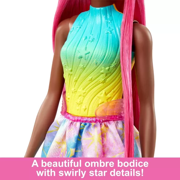 Barbie Mermaid Doll with 7InchLong Pink Fantasy Hair and Colorful Accessories for Styling Play Like Headband and BarrettesUnicorn