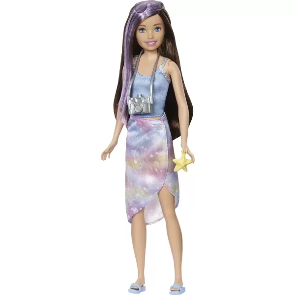 Barbie Mermaid Power Doll Skipper with 10 Pieces Including Beachy Clothing Mermaid Tail Pet Butterfly amp AccessoriesSkipper