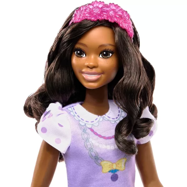 Barbie My First Barbie Preschool Doll Renee with 135inch Soft Posable Body amp Black HairPlush Squirrel amp AccessoriesPoodle