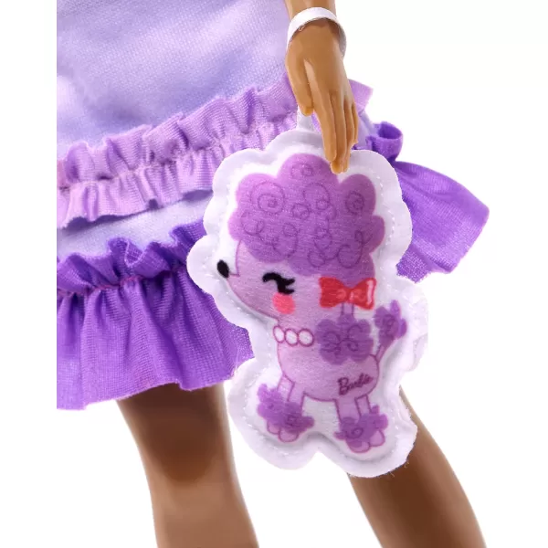 Barbie My First Barbie Preschool Doll Renee with 135inch Soft Posable Body amp Black HairPlush Squirrel amp AccessoriesPoodle