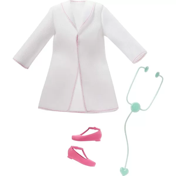 Barbie Nurse Fashion Doll with Medical Tool Print Top amp Pink Pants White Shoes amp Stethoscope AccessoryDoctor