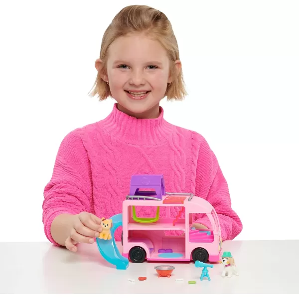 Barbie Pet Camper 11pieces Toy Figures and Playset Kids Toys for Ages 3 Up by Just PlayBarbie Pet Camper 11pieces Toy Figures and Playset Kids Toys for Ages 3 Up by Just Play