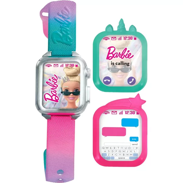 Barbie Photo Filter Play Camera and Play Smart Watch Set with Lights and Sounds Kids Toys for Ages 3 Up by Just PlayBarbie Photo Filter Play Camera and Play Smart Watch Set with Lights and Sounds Kids Toys for Ages 3 Up by Just Play