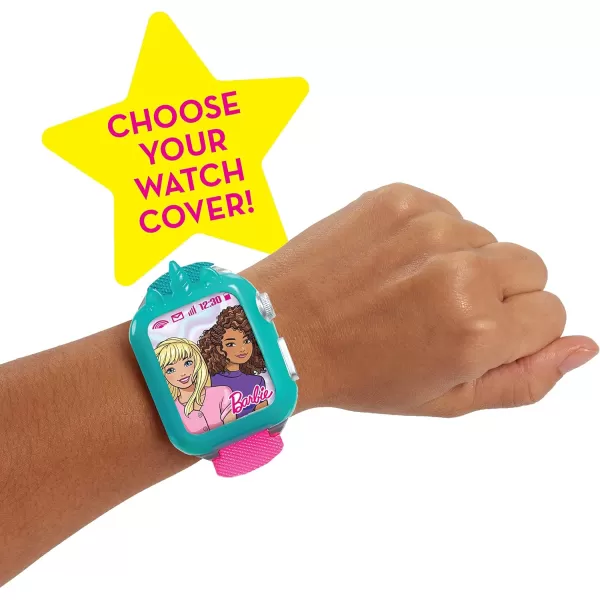 Barbie Photo Filter Play Camera and Play Smart Watch Set with Lights and Sounds Kids Toys for Ages 3 Up by Just PlayBarbie Photo Filter Play Camera and Play Smart Watch Set with Lights and Sounds Kids Toys for Ages 3 Up by Just Play