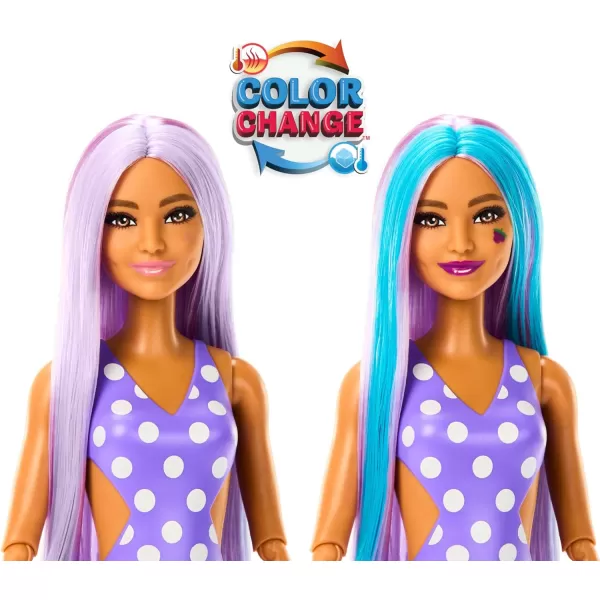 Barbie Pop Reveal Doll amp Accessories Fruit Punch Scent with Blue Hair 8 Surprises Include Slime Color Change amp PuppyGrape