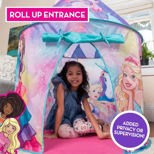 Barbie Pop Up Castle  Dreamtopia Pink Princess Play Tent for Kids  Folds Into Carrying Case  Sunny Days EntertainmentBarbie Pop Up Castle  Dreamtopia Pink Princess Play Tent for Kids  Folds Into Carrying Case  Sunny Days Entertainment