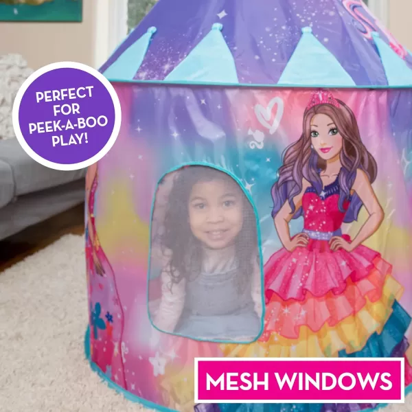 Barbie Pop Up Castle  Dreamtopia Pink Princess Play Tent for Kids  Folds Into Carrying Case  Sunny Days EntertainmentBarbie Pop Up Castle  Dreamtopia Pink Princess Play Tent for Kids  Folds Into Carrying Case  Sunny Days Entertainment