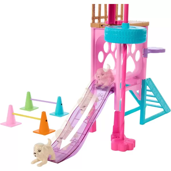 Barbie Puppy Obstacle Course Toy Playset with Doll 3 Dog Figures amp Accessories 20 PiecesBarbie Puppy Obstacle Course Toy Playset with Doll 3 Dog Figures amp Accessories 20 Pieces