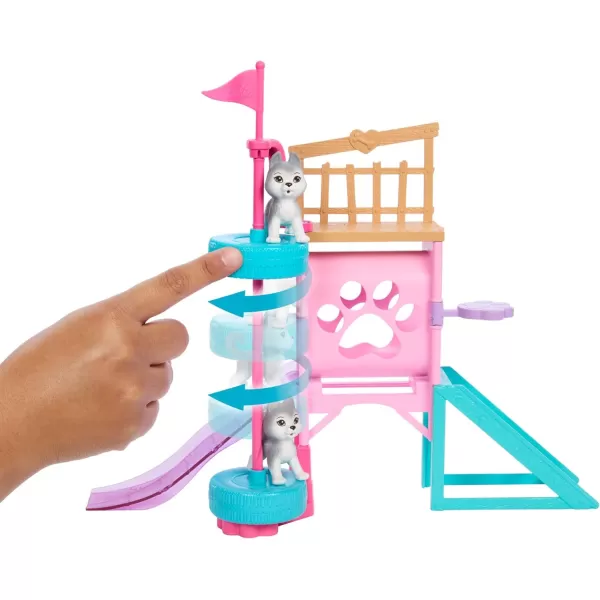 Barbie Puppy Obstacle Course Toy Playset with Doll 3 Dog Figures amp Accessories 20 PiecesBarbie Puppy Obstacle Course Toy Playset with Doll 3 Dog Figures amp Accessories 20 Pieces