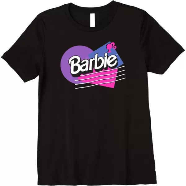 Barbie Retro Logo Premium TShirtBlack