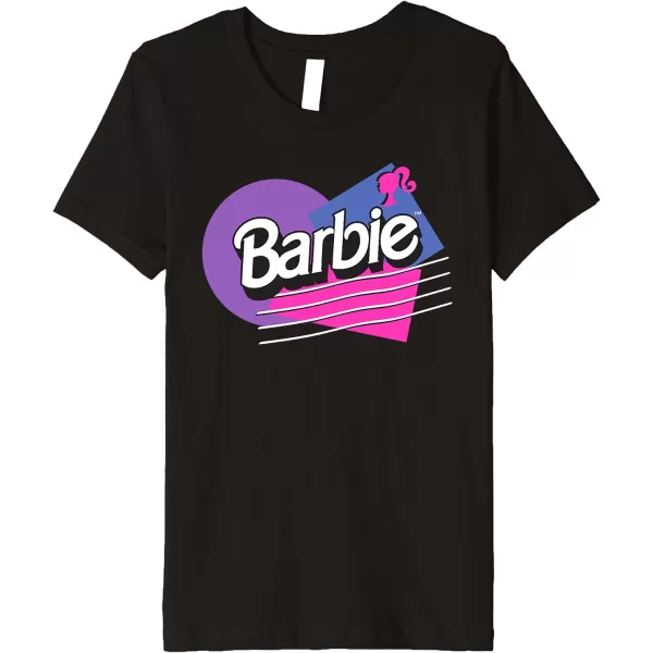 Barbie Retro Logo Premium TShirtBlack