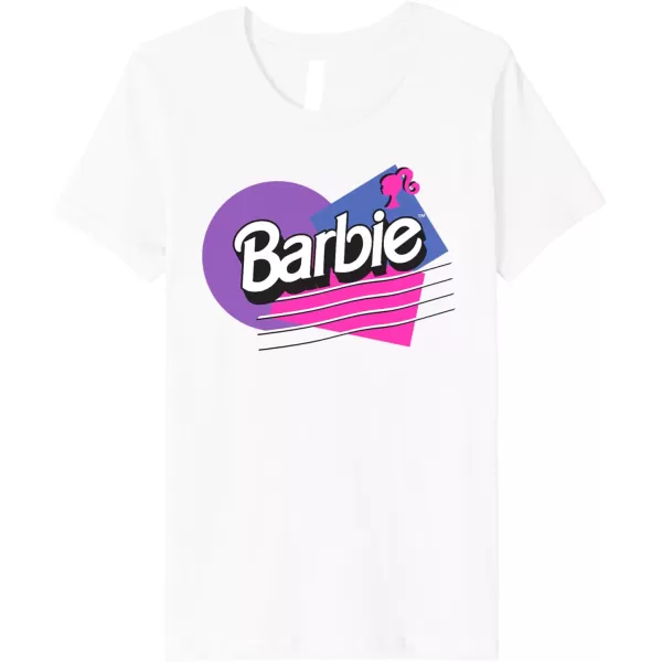 Barbie Retro Logo Premium TShirtWhite