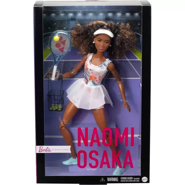 Barbie Role Models Doll Naomi Osaka Collectible with Tennis Dress Racket and Accessories PosableBarbie Role Models Doll Naomi Osaka Collectible with Tennis Dress Racket and Accessories Posable