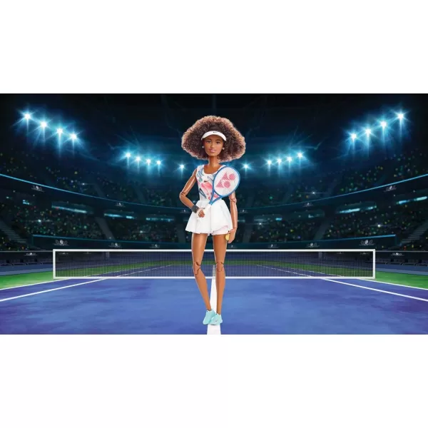 Barbie Role Models Doll Naomi Osaka Collectible with Tennis Dress Racket and Accessories PosableBarbie Role Models Doll Naomi Osaka Collectible with Tennis Dress Racket and Accessories Posable