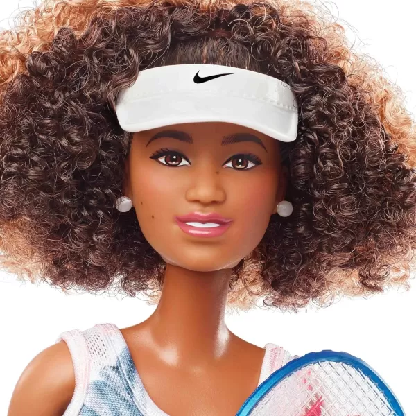 Barbie Role Models Doll Naomi Osaka Collectible with Tennis Dress Racket and Accessories PosableBarbie Role Models Doll Naomi Osaka Collectible with Tennis Dress Racket and Accessories Posable