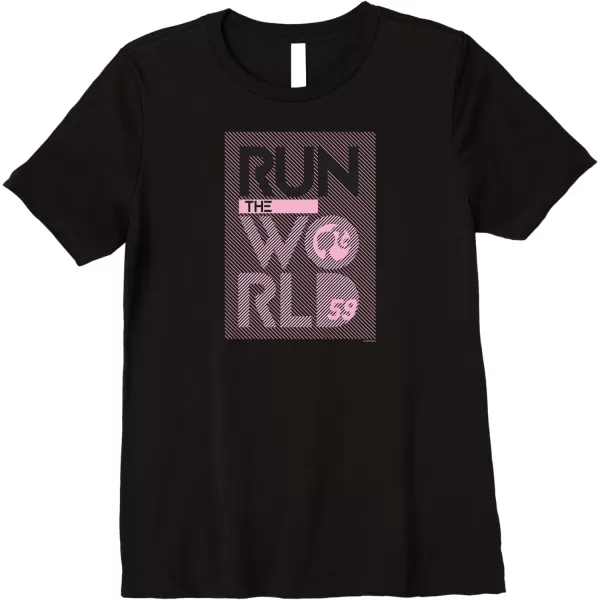 Barbie Run the World Premium TShirtBlack