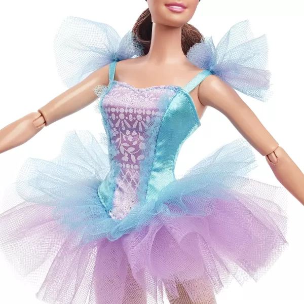 Barbie Signature Doll Ballet Wishes Posable Brunette With Ballerina Costume Tutu Tiara and Pointe Shoes