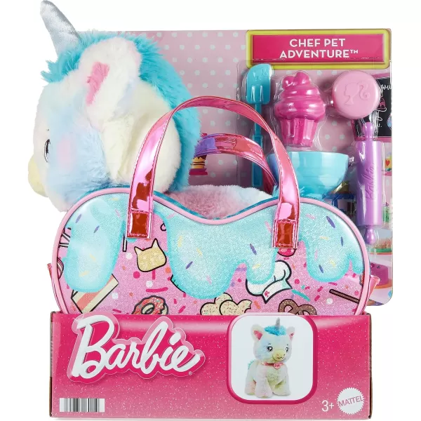 Barbie Stuffed Animals Unicorn Toys Plush Unicorn with DessertThemed Purse Playset and 5 Accessories Chef Pet AdventureBarbie Stuffed Animals Unicorn Toys Plush Unicorn with DessertThemed Purse Playset and 5 Accessories Chef Pet Adventure