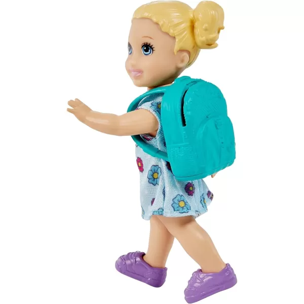 Barbie Teacher Doll BlondeToddler Doll Brunette Flip Board Laptop Backpack Toddler Desk Pet Turtle Great For Ages 3 Years Old amp UpBrunette Multicolor