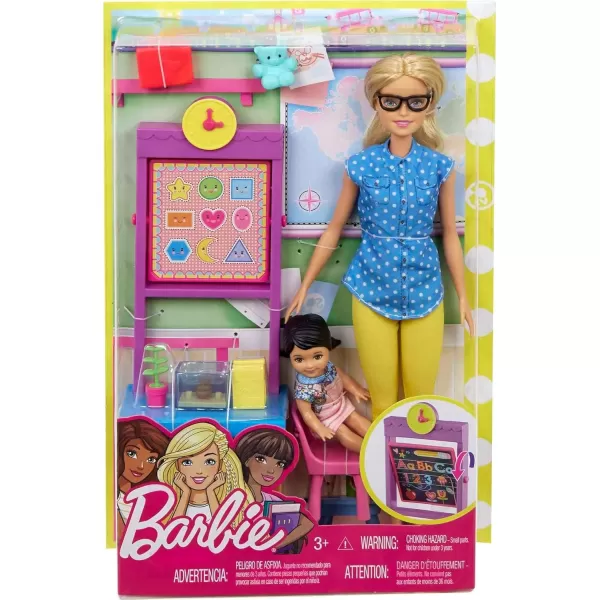 Barbie Teacher Doll with Flipping Blackboard Playset and SchoolThemed Toys Amazon ExclusiveBarbie Teacher Doll with Flipping Blackboard Playset and SchoolThemed Toys Amazon Exclusive