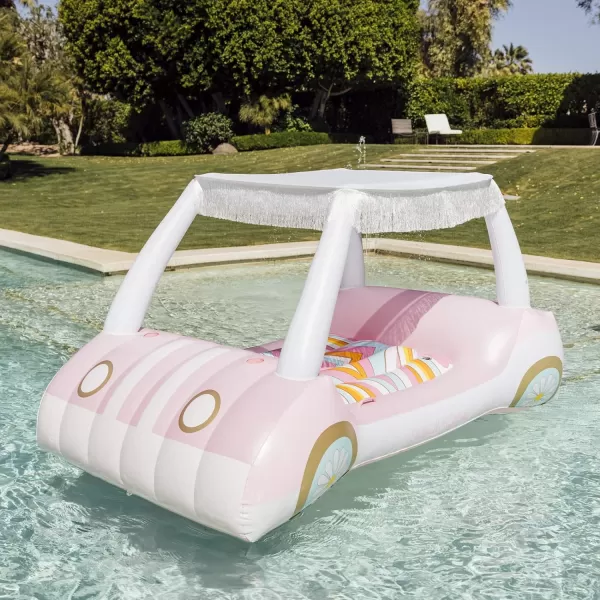 Barbie The Movie amp FUNBOY Speed Boat Inflatable Pool FloatGolf Cart