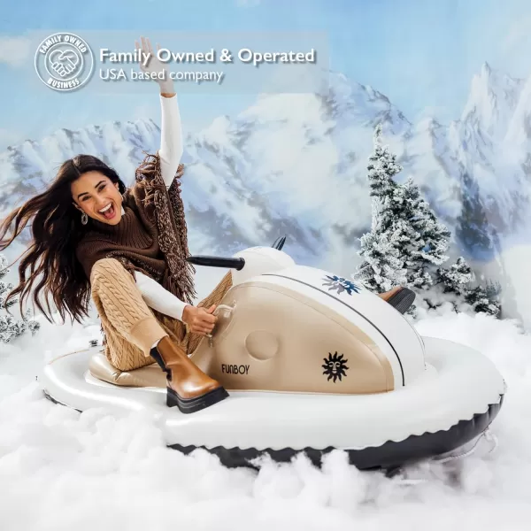 Barbie The Movie x FUNBOY Snowmobile Snow SledChampagne Single