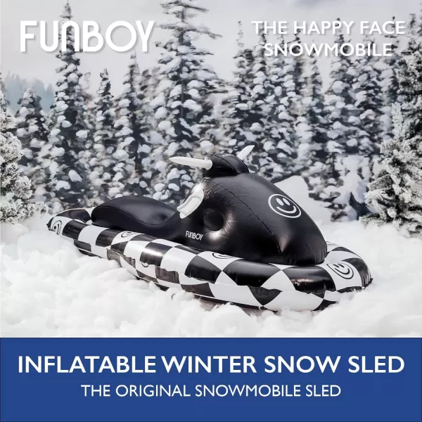 Barbie The Movie x FUNBOY Snowmobile Snow SledHappy Face Single