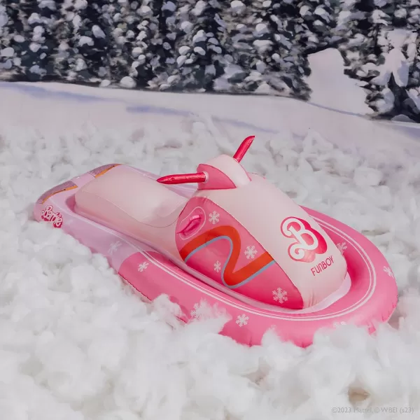 Barbie The Movie x FUNBOY Snowmobile Snow SledPink Barbie Single