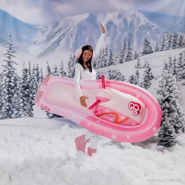 Barbie The Movie x FUNBOY Snowmobile Snow SledPink Barbie Single