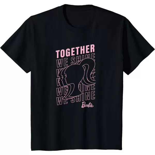 Barbie Together We Shine Silhouette TShirtBlack