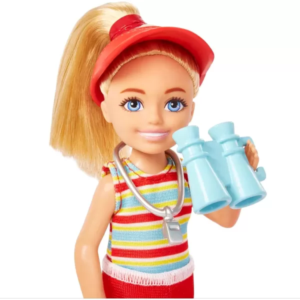 Barbie Toys Chelsea Doll and Accessories Lifeguard Set Chelsea Can Be Can Be Small Doll with 6 CareerThemed PiecesKids1 Multicolor