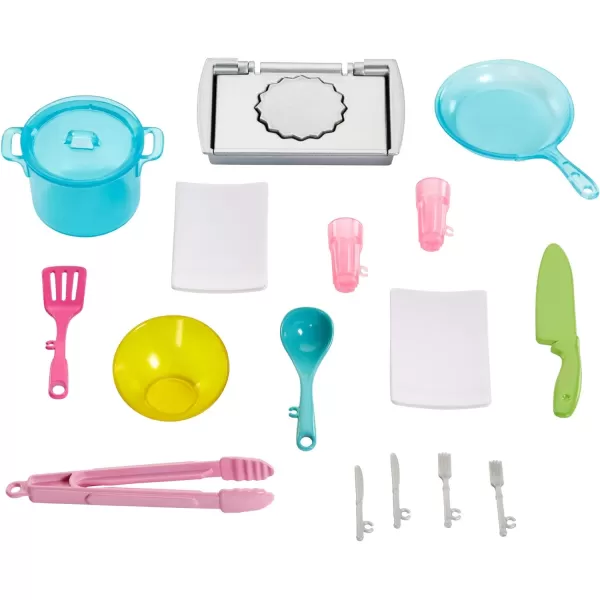 Barbie Ultimate Kitchen Doll amp Playset with Lights amp Sounds Food Molds 5 Dough Colors amp 20 Accessories Blonde Chef Doll Amazon ExclusivePinkFrustration Free