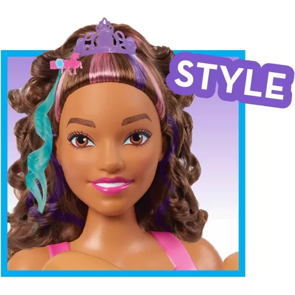 Barbie Unicorn Party 26piece Deluxe Styling Head Brown Hair Pretend Play Kids Toys for Ages 5 Up Amazon ExclusiveBarbie Unicorn Party 26piece Deluxe Styling Head Brown Hair Pretend Play Kids Toys for Ages 5 Up Amazon Exclusive