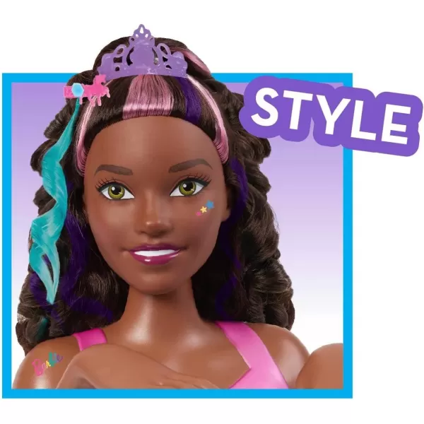 Barbie Unicorn Party 26piece Deluxe Styling Head Dark Brown Hair Pretend Play Kids Toys for Ages 5 Up Amazon ExclusiveBarbie Unicorn Party 26piece Deluxe Styling Head Dark Brown Hair Pretend Play Kids Toys for Ages 5 Up Amazon Exclusive