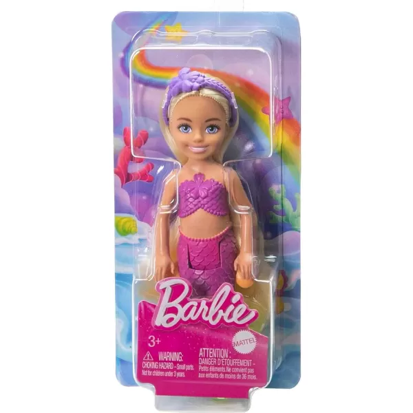 Barbie UnicornInspired Chelsea Doll with Green Hair Unicorn Toys Horn Headband and Detachable TailBlonde Mermaid