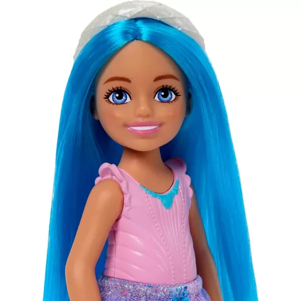 Barbie UnicornInspired Chelsea Doll with Green Hair Unicorn Toys Horn Headband and Detachable TailBlue Hair Royal