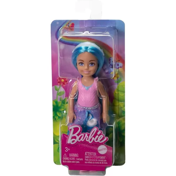 Barbie UnicornInspired Chelsea Doll with Green Hair Unicorn Toys Horn Headband and Detachable TailBlue Hair Royal