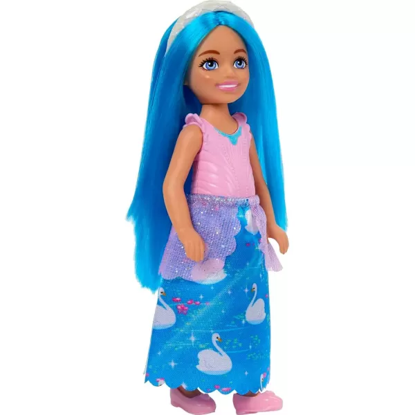 Barbie UnicornInspired Chelsea Doll with Green Hair Unicorn Toys Horn Headband and Detachable TailBlue Hair Royal