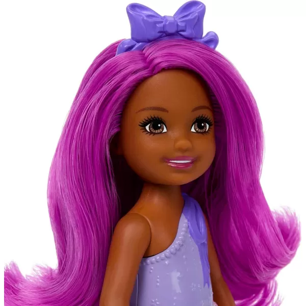 Barbie UnicornInspired Chelsea Doll with Green Hair Unicorn Toys Horn Headband and Detachable TailPink Hair Royal