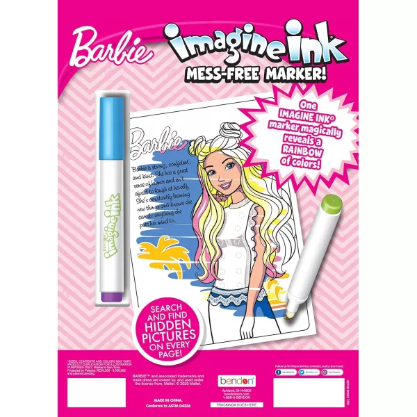 Bendon Barbie Mattel 16 Page Imagine Ink Coloring Book with 1 Mess Free Marker 49749Bendon Barbie Mattel 16 Page Imagine Ink Coloring Book with 1 Mess Free Marker 49749