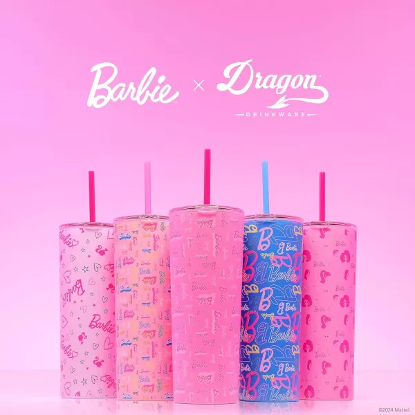 Dragon Glassware x Barbie Best Day Ever Tumbler Stainless Steel Vacuum Insulated Travel Tumbler Comes with Lid Pink amp Clear Straws Keeps Hot Or Cold Dishwasher Safe Fits in Cup Holders 24 ozDragon Glassware x Barbie Best Day Ever Tumbler Stainless Steel Vacuum Insulated Travel Tumbler Comes with Lid Pink amp Clear Straws Keeps Hot Or Cold Dishwasher Safe Fits in Cup Holders 24 oz