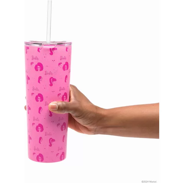 Dragon Glassware x Barbie Style Icon Tumbler Stainless Steel Vacuum Insulated Travel Tumbler Comes with Lid Pink amp Clear Straws Keeps Hot Or Cold Dishwasher Safe Fits in Cup Holders 24 ozDragon Glassware x Barbie Style Icon Tumbler Stainless Steel Vacuum Insulated Travel Tumbler Comes with Lid Pink amp Clear Straws Keeps Hot Or Cold Dishwasher Safe Fits in Cup Holders 24 oz