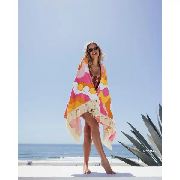 FUNBOY amp Malibu Barbie Luxury Dream Oversized Beach Towel Perfect For A Summer Pool Party 7200 x 3500Fringe Beach Towel