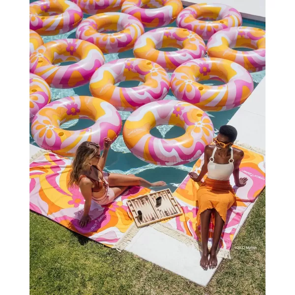 FUNBOY amp Malibu Barbie Luxury Dream Oversized Beach Towel Perfect For A Summer Pool Party 7200 x 3500Fringe Beach Towel