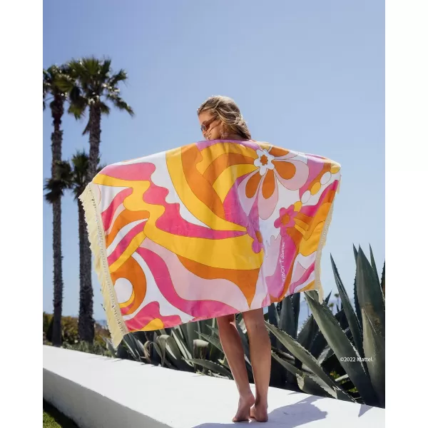 FUNBOY amp Malibu Barbie Luxury Dream Oversized Beach Towel Perfect For A Summer Pool Party 7200 x 3500Fringe Beach Towel