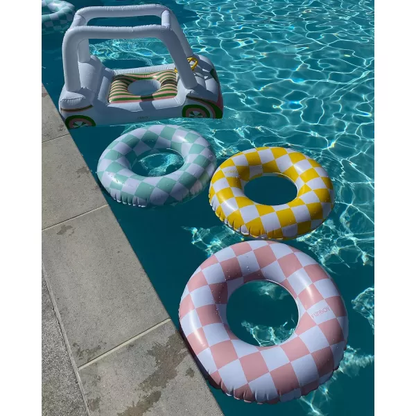 FUNBOY amp Malibu Barbie Luxury Inflatable Summer Dream Kiddie Pool Perfect For A Summer Pool Party MediumCheckers Kids Tube 3 Pack